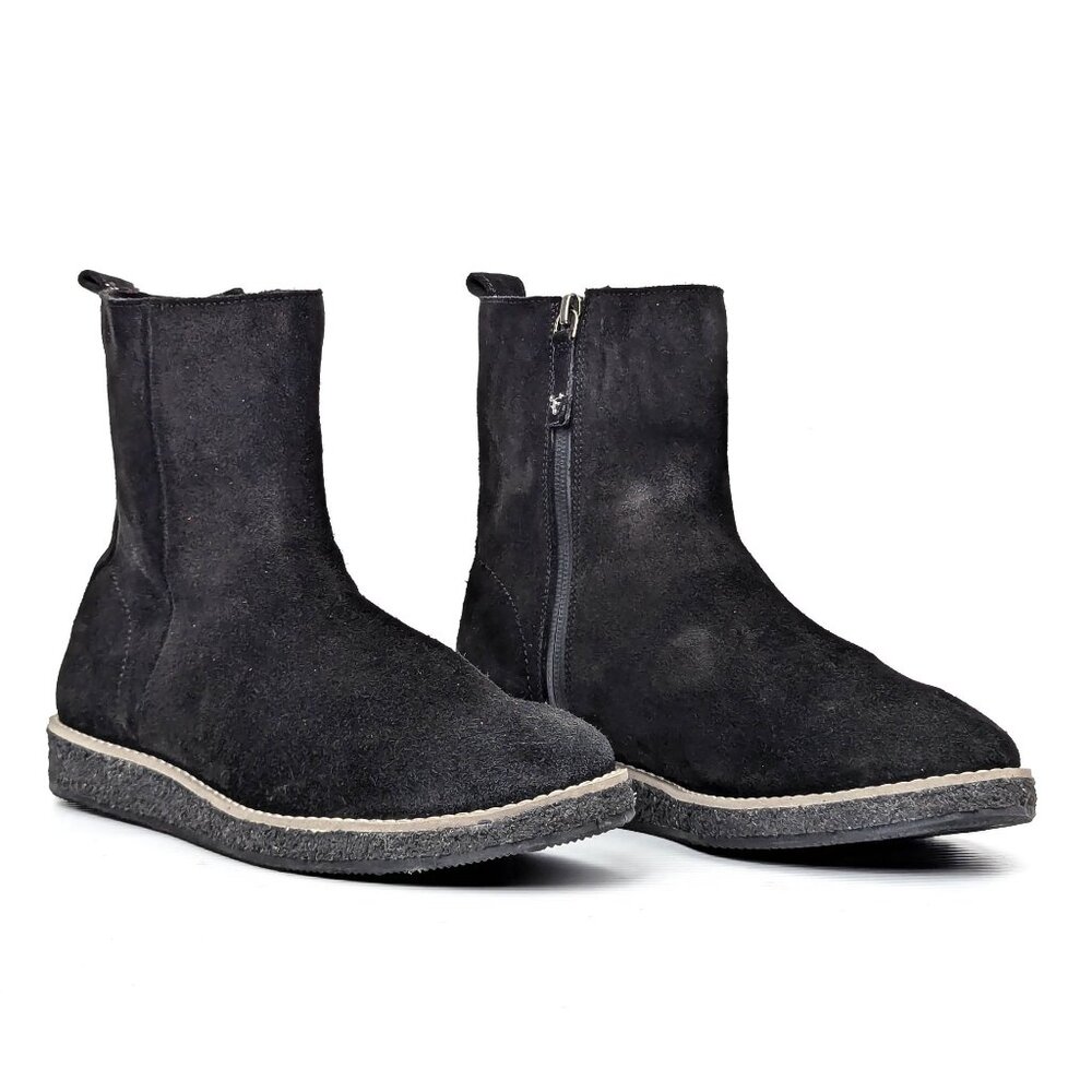 Trask Women Cassy Black Suede Zip Waterproof Ankle Boots size 6US EUR36